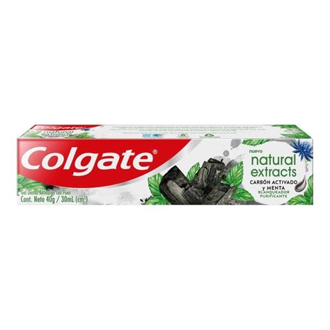 Gel dental Colgate natural extracts carbón activado y menta 40 g Walmart