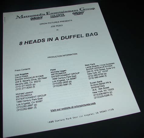 Eight Heads In A Duffel Bag 8