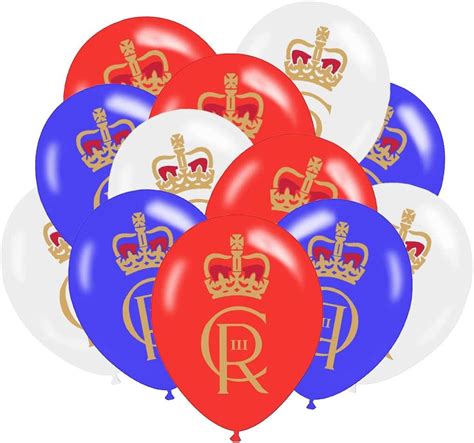 King Charles Iii Coronation Decorations Balloons Pcs Printed Latex