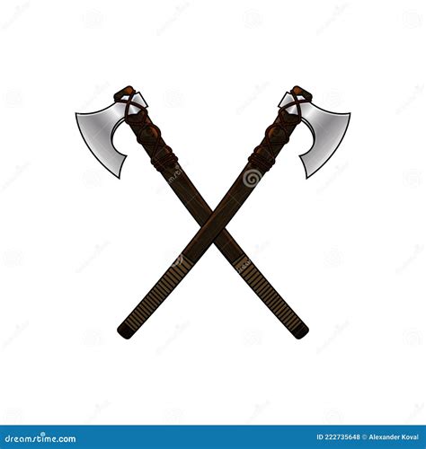 Crossed Viking Axes Silhouette SVG PNG PDF Craft Cutting File Etsy