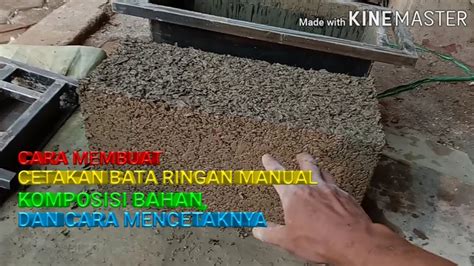 Cara Membuat Cetakan Bata Ringan Manual Youtube