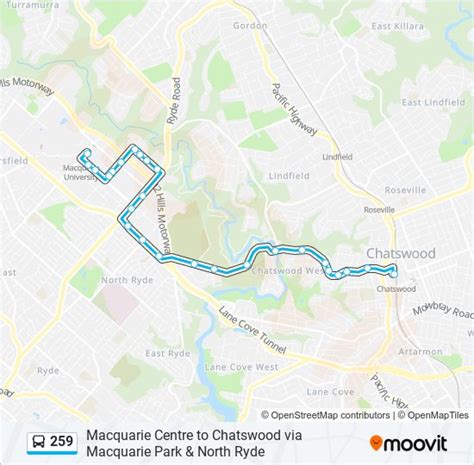 259 Route Schedules Stops And Maps Chatswood Updated