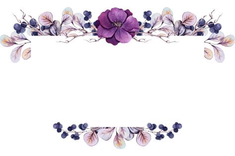 Vintage Flower Frame Purple | Best Flower Site