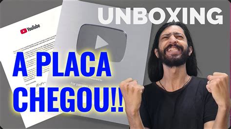 LIVE Umboxing Da Placa De 100 MIL INSCRITOS YouTube