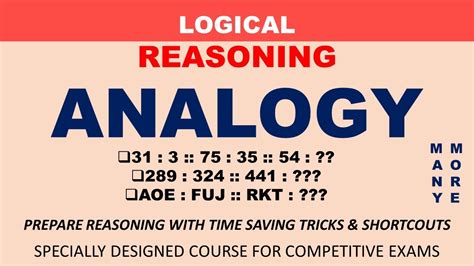 Analogy Reasoning Tricks Number Analogy Word Analogy Letter