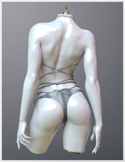 XF Criss Cross Halter Bikini For Genesis 9 3d Models For Daz Studio