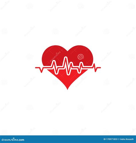 Hartslag Cardiogram Icon Vector Illustratie Vector Illustratie