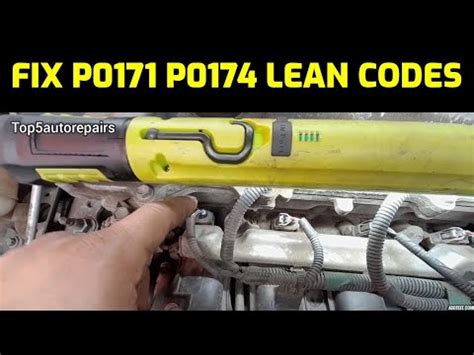 How To Fix Engine Codes P And P System Too Lean Fuel Mixture