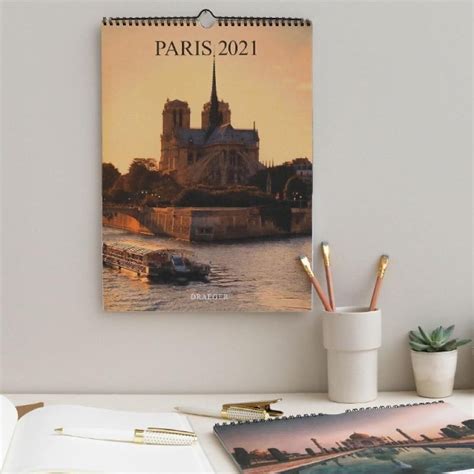 Stock Bureau DRAEGER Calendrier mural déco 29x39 cm Monet 2021