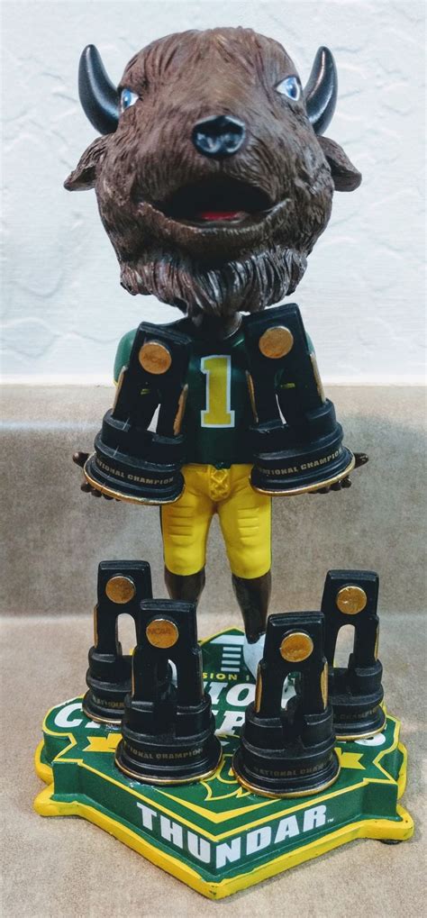 North Dakota Bison Mascot Thundar National Championship Bobblehead