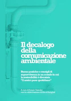 Il Decalogo Della Comunicazione Ambientale Buone Pratiche E Consigli