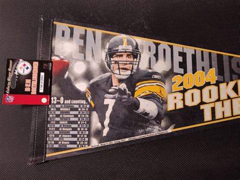 Ben Roethlisberger 2004 Rookie Of The Year 1198 Of 2004 Licensed 30