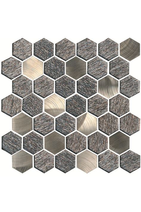 Posh Light Bronze Glass Mosaic Tile - 12 x 12 | Wall Tile | Stone/Glass | The Tile Shop | Mosaic ...