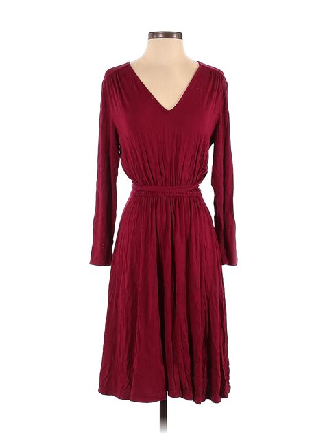 Amour Vert Solid Maroon Red Casual Dress Size S 68 Off Thredup