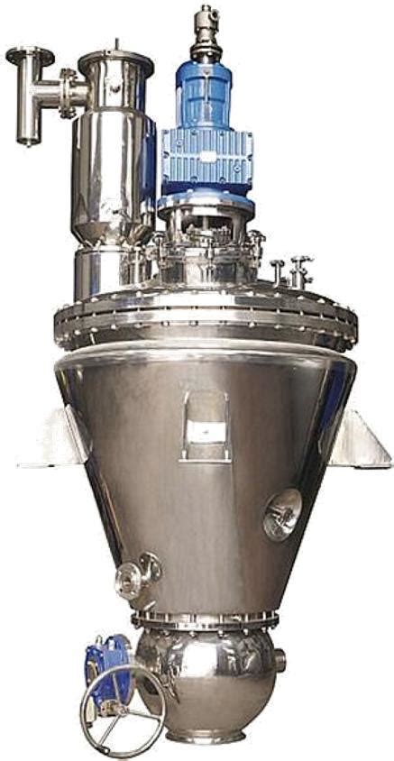 4000 L Ss Conical Bottom Helical Ribbon Mixer Vacuum Dryer Dryer And