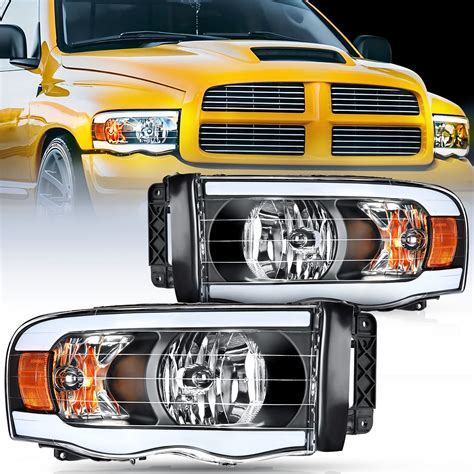 Nilight Headlights Assembly Led DRL For 2002 2005 Dodge Ram 1500 2003