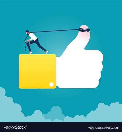 Hard Work For Positive Attitude Social Media Vector Image