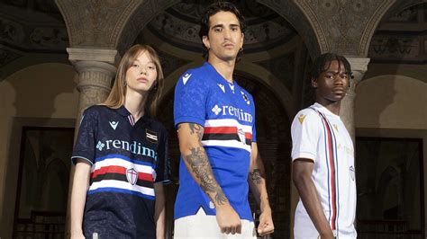 Novas Camisas Da Sampdoria Macron Mantos Do Futebol