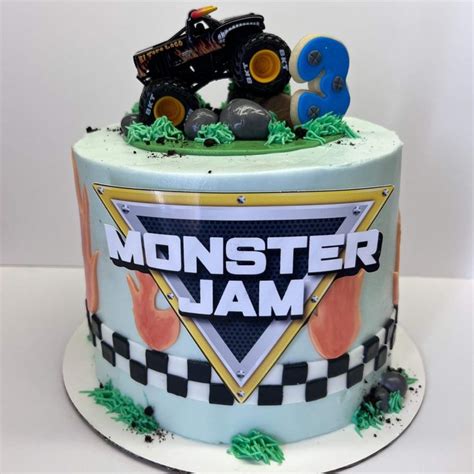 Monster Jam Birthday Cake