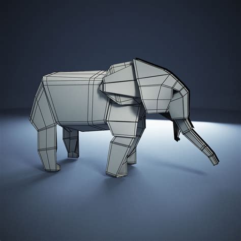 Origami elephant 3D Model $19 - .unknown .max .fbx .obj - Free3D