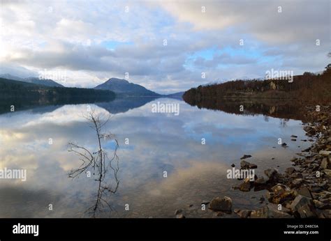 Loch Laggan - Monarch of the Glen Country Stock Photo - Alamy