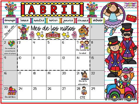 BIENVENIDO ABRIL 👧🏻🍭👦🏻 ¡El mes de... - Materiales Crayolart | Facebook