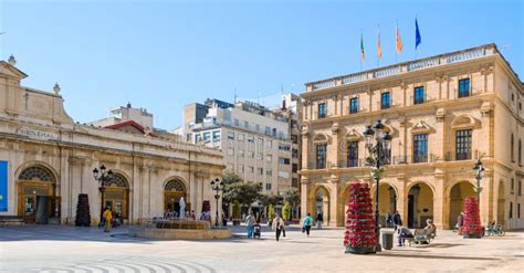 Town Square Of Castello De La Plana Spain Editorial Photography