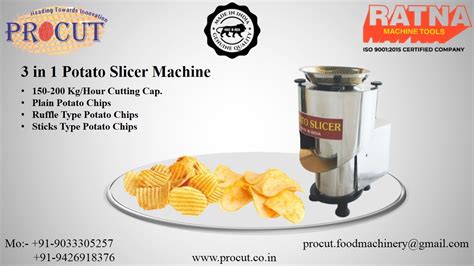 Potato Slicer Machine Plain Potato Chips Corrugated Ruffles Potato