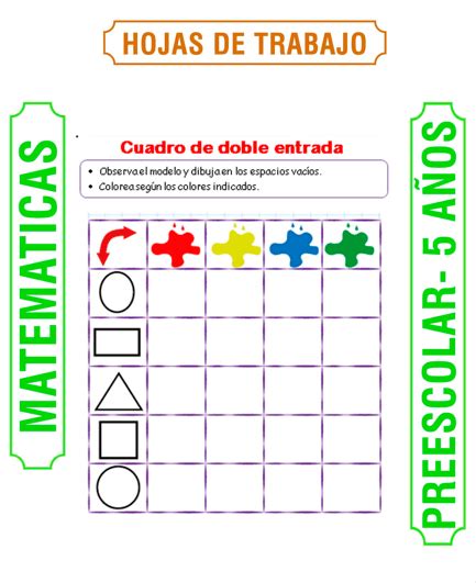 Tabla De Doble Entrada Para Trabajar La Orientaci N Lupon Gov Ph