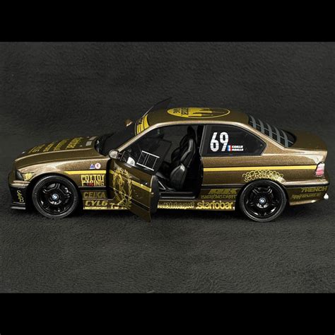 BMW M3 E36 Coupe Starfobar Championnat De Drift 2022 Marron 1 18 Solido