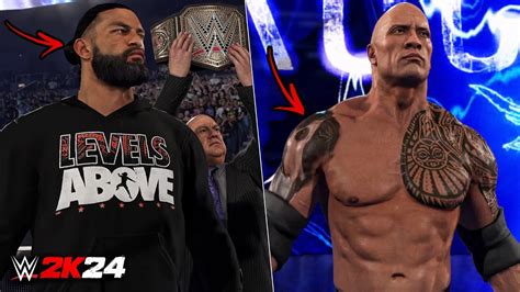 Wwe K The Rock And Roman Reigns Updated Entrances Ps Youtube