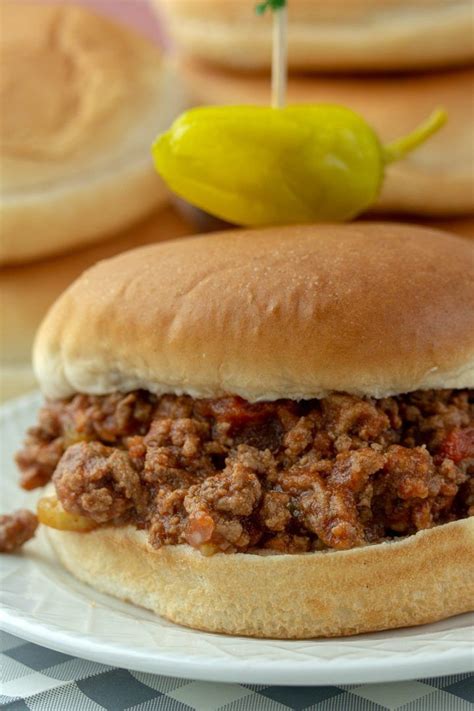 Slow Cooker Sloppy Joes Made With Ground Beef Soaked In A Savory Sauce Of Tomatoes Ketchup