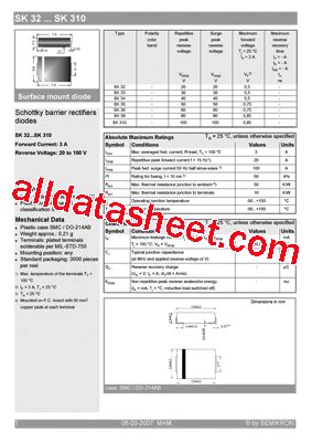 Sk Datasheet Pdf Semikron International