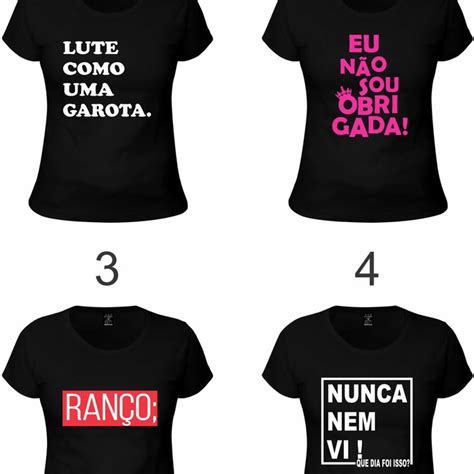 Kit Camisetas Baby Look Feminina V Rios Modelos Elo