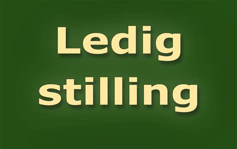 ledig stilling eiken hytter