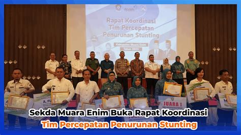 Sekda Muara Enim Buka Rapat Koordinasi Tim Percepatan Penurunan