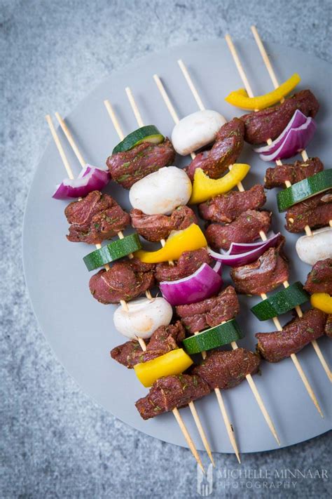 Venison Kebabs With A Green Salad It Makes For A Healthy Low Carb Lunch