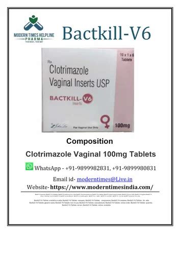 Bactkill V Mg Tablet Box At Best Price In New Delhi Id