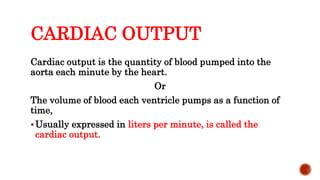 Cardiac Output Cardiovascular System Pptx