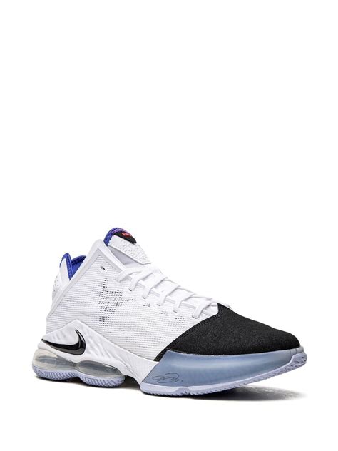 Nike Lebron 19 Low Basketball Shoes In White/black/blue | ModeSens