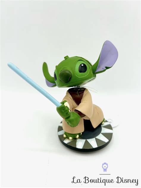 Figurine Résine Stitch Yoda Bobble Head Disneyland Paris Disney Lilo Et