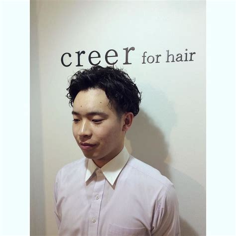 creer for hair on Instagram メンズパーマスタイル 明日は一ヶ月間ぶりの休みらしいです creer for