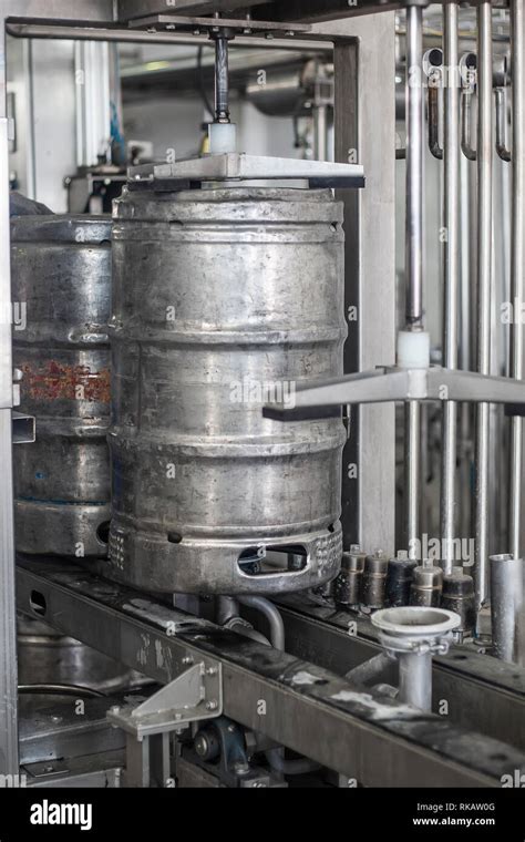 The Interior Of The Brewery Beer Factory Steel Stainless Tanks For