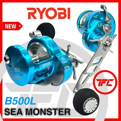 RYOBI SEA MONSTER B500L Overhead Saltwater Jigging Reel Baitcast BC