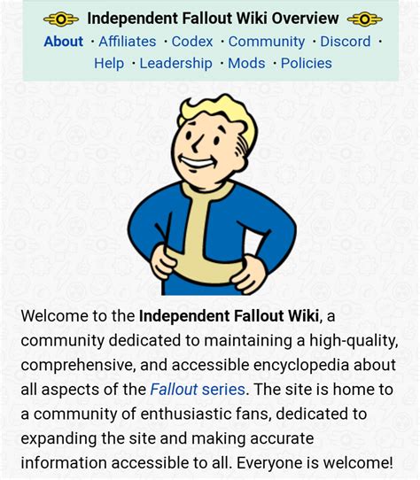 The Independent Fallout Wiki A New Fallout Wiki With Blackjack And