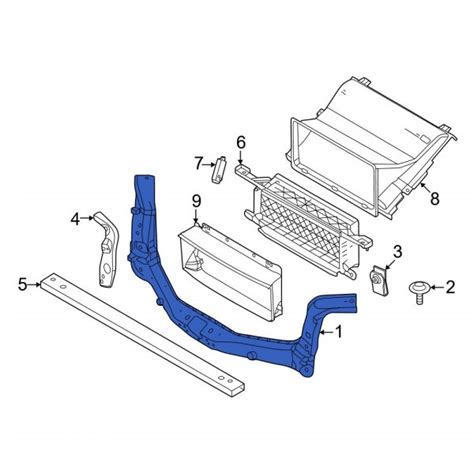 Ford OE NL3Z16138A Front Radiator Support Tie Bar