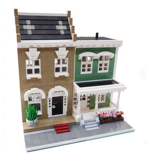 Lego Asia: Lego City Residential Modular Houses MOC by Brian