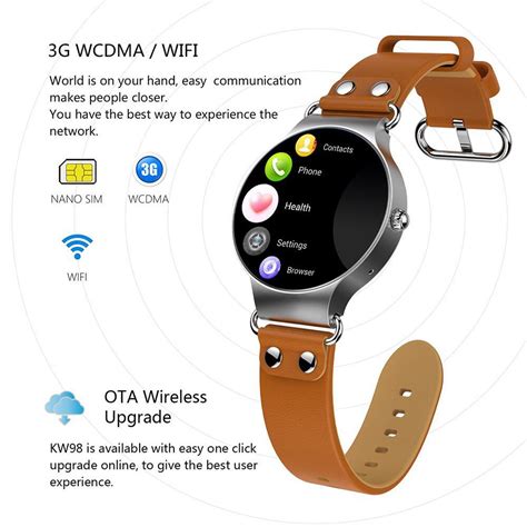 New Luxury 3G Android Smartwatch Phone with Quad Core 1.0GHz 8GB ROM G