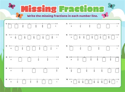 Hand Picked Fractions On A Number Line Worksheets To Enhance Learning