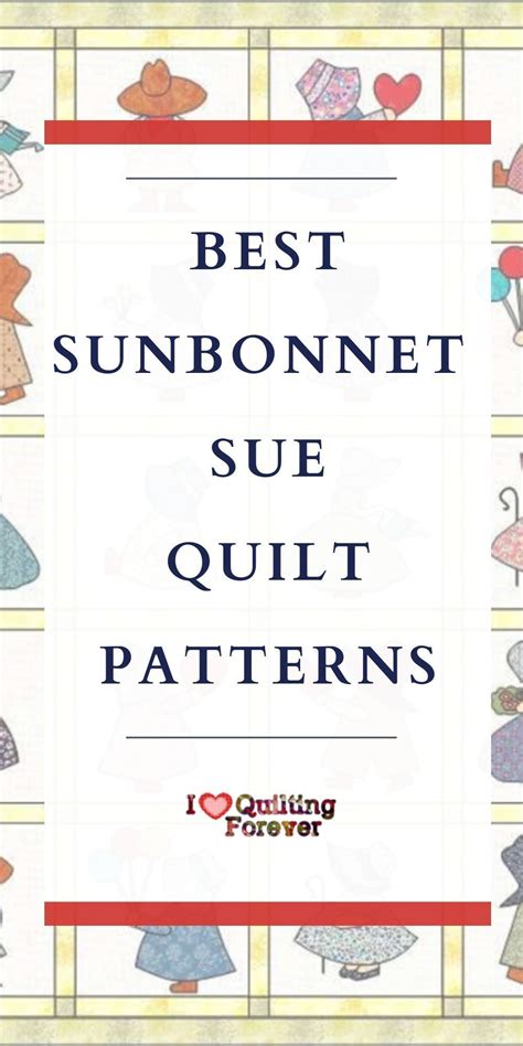 Top Free Sunbonnet Sue Quilt Patterns Bonus Patterns For Sale